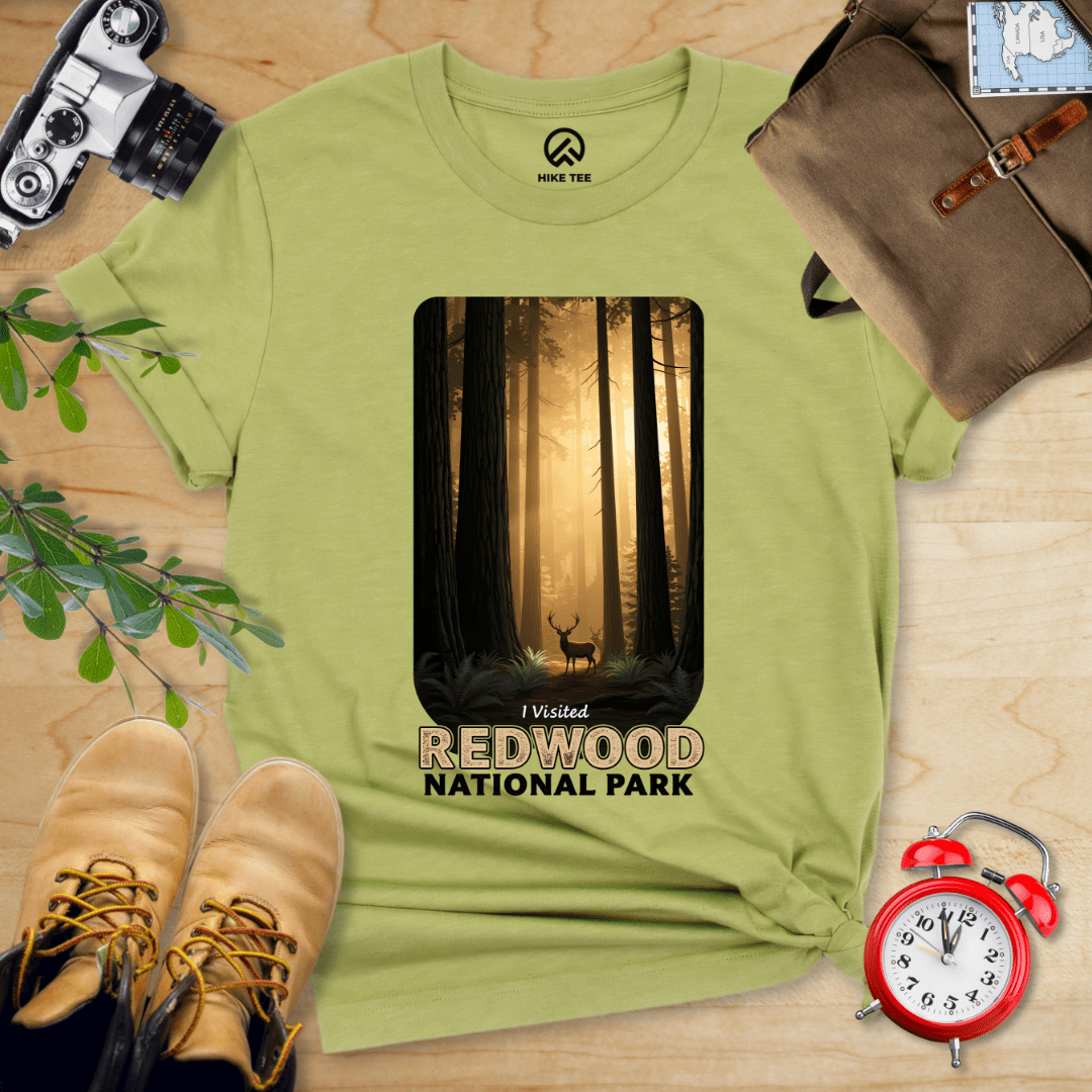 Hike Tee T-Shirt Heather Green / S Redwood National Park Shirt