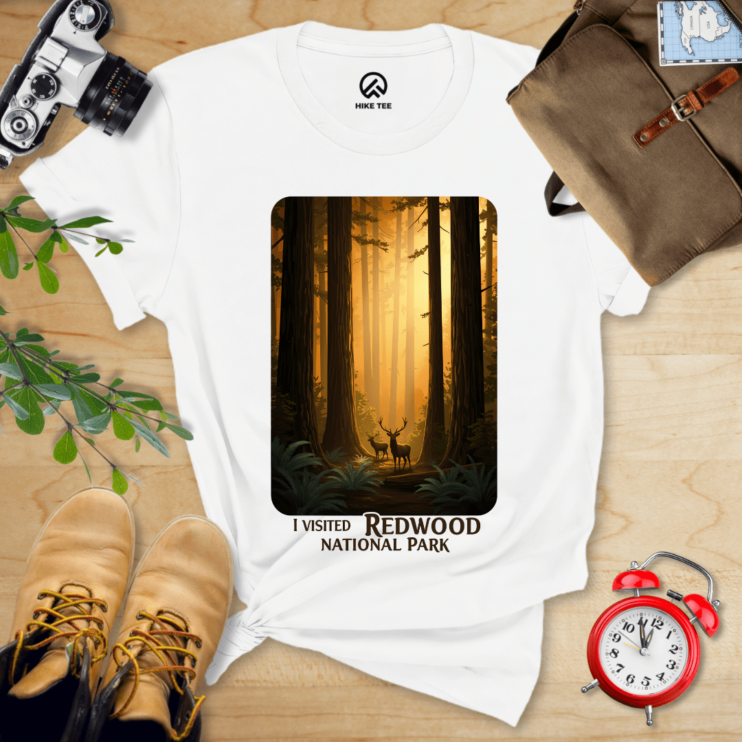 Hike Tee T-Shirt White / S Redwood National Park Shirt