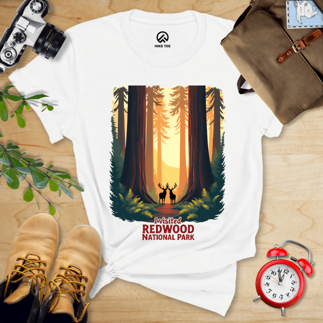 Hike Tee T-Shirt White / S Redwood National Park Shirt