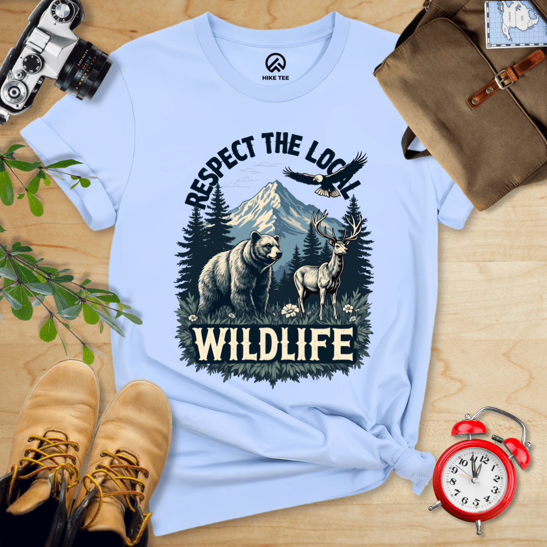 Hike Tee T-Shirt Baby Blue / S Respect The Local Wildlife Shirt