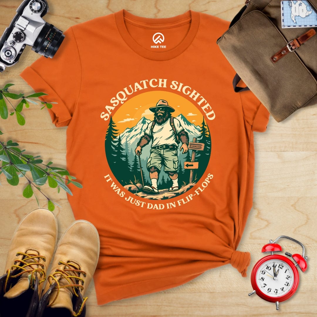 Hike Tee T-Shirt Autumn / S Sasquatch in Flip Flops Shirt