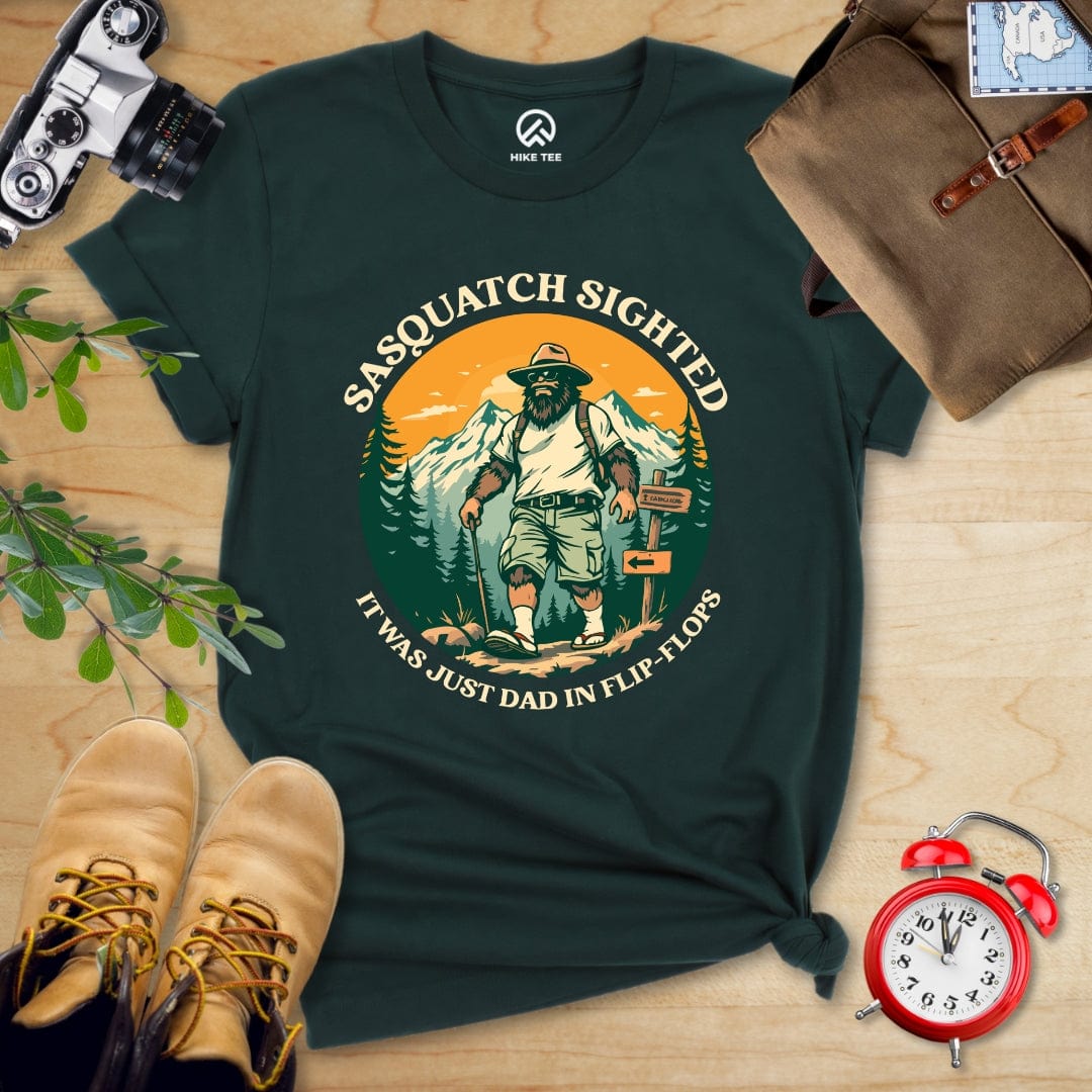 Hike Tee T-Shirt Forest / S Sasquatch in Flip Flops Shirt