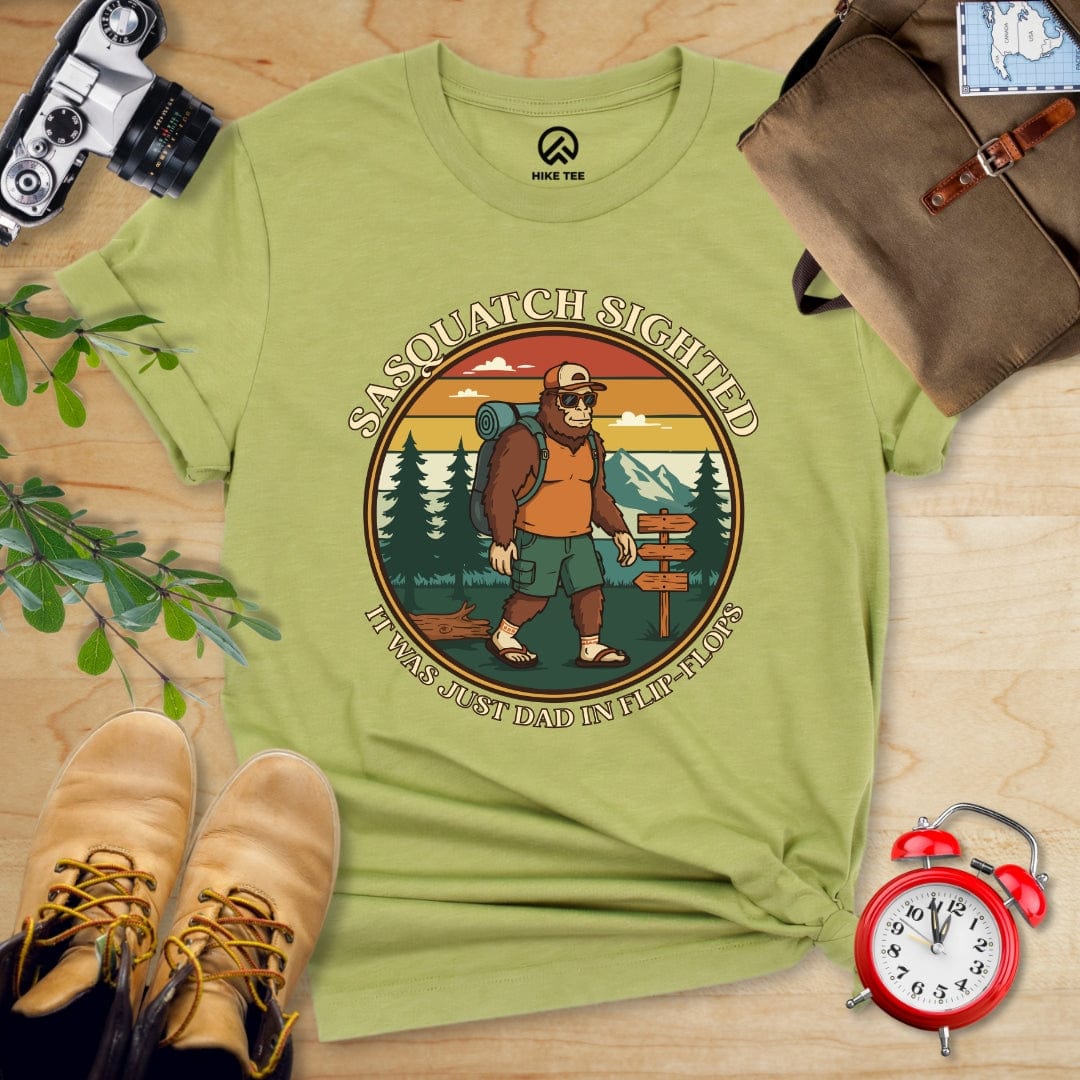 Hike Tee T-Shirt Heather Green / S Sasquatch Shirt
