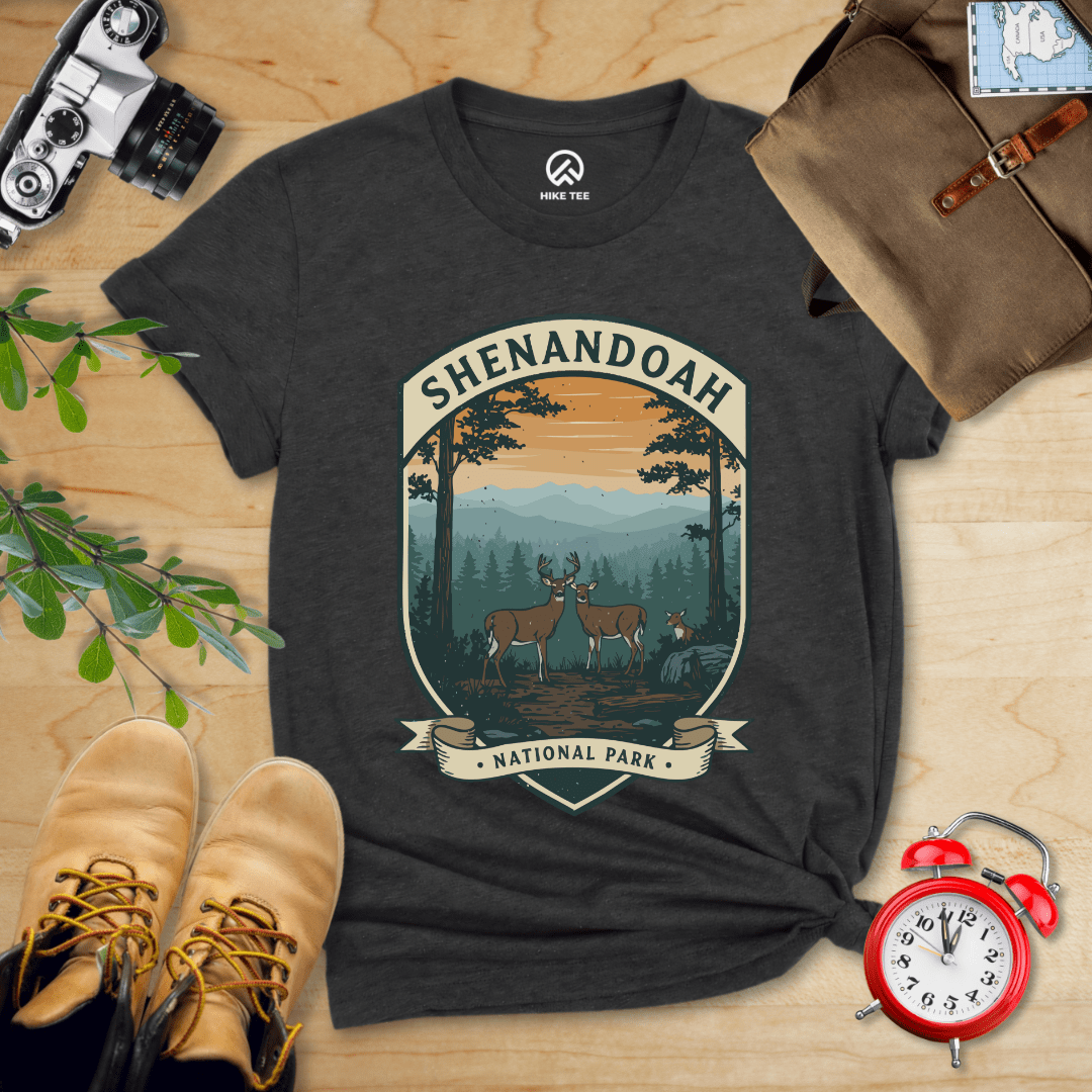 Hike Tee T-Shirt Dark Grey Heather / S Shenandoah Deers Shirt