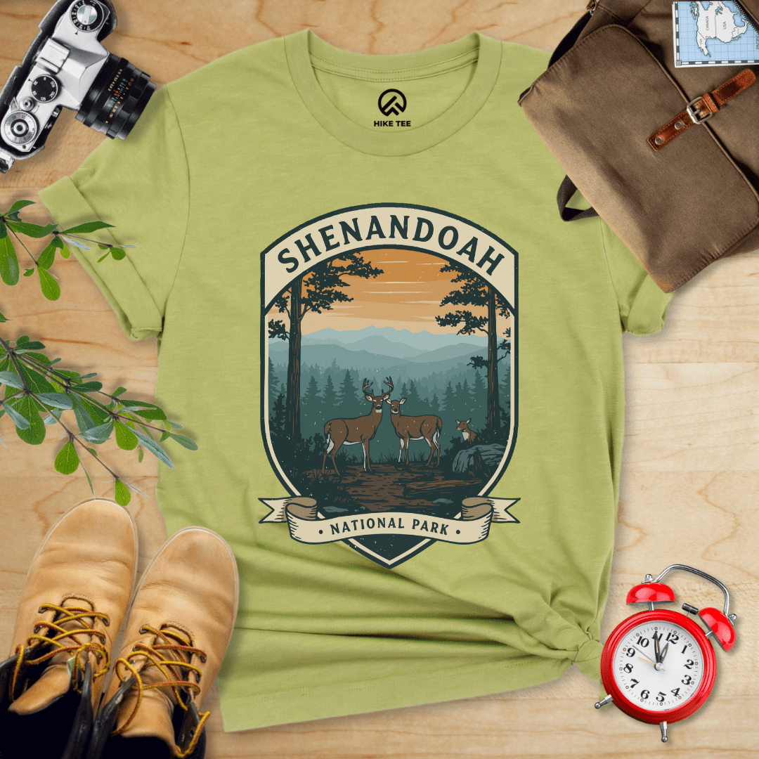 Hike Tee T-Shirt Heather Green / S Shenandoah Deers Shirt