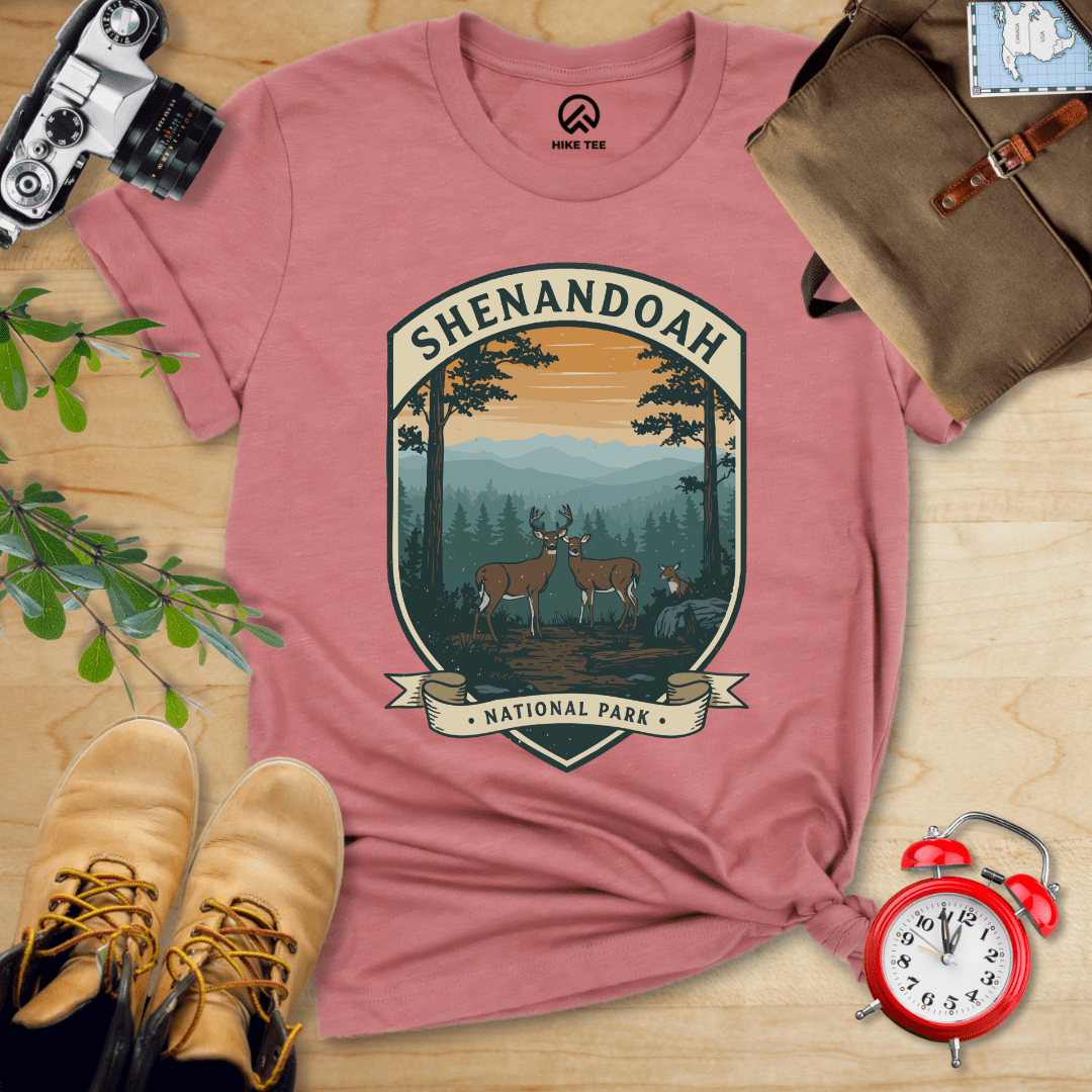 Hike Tee T-Shirt Heather Mauve / S Shenandoah Deers Shirt