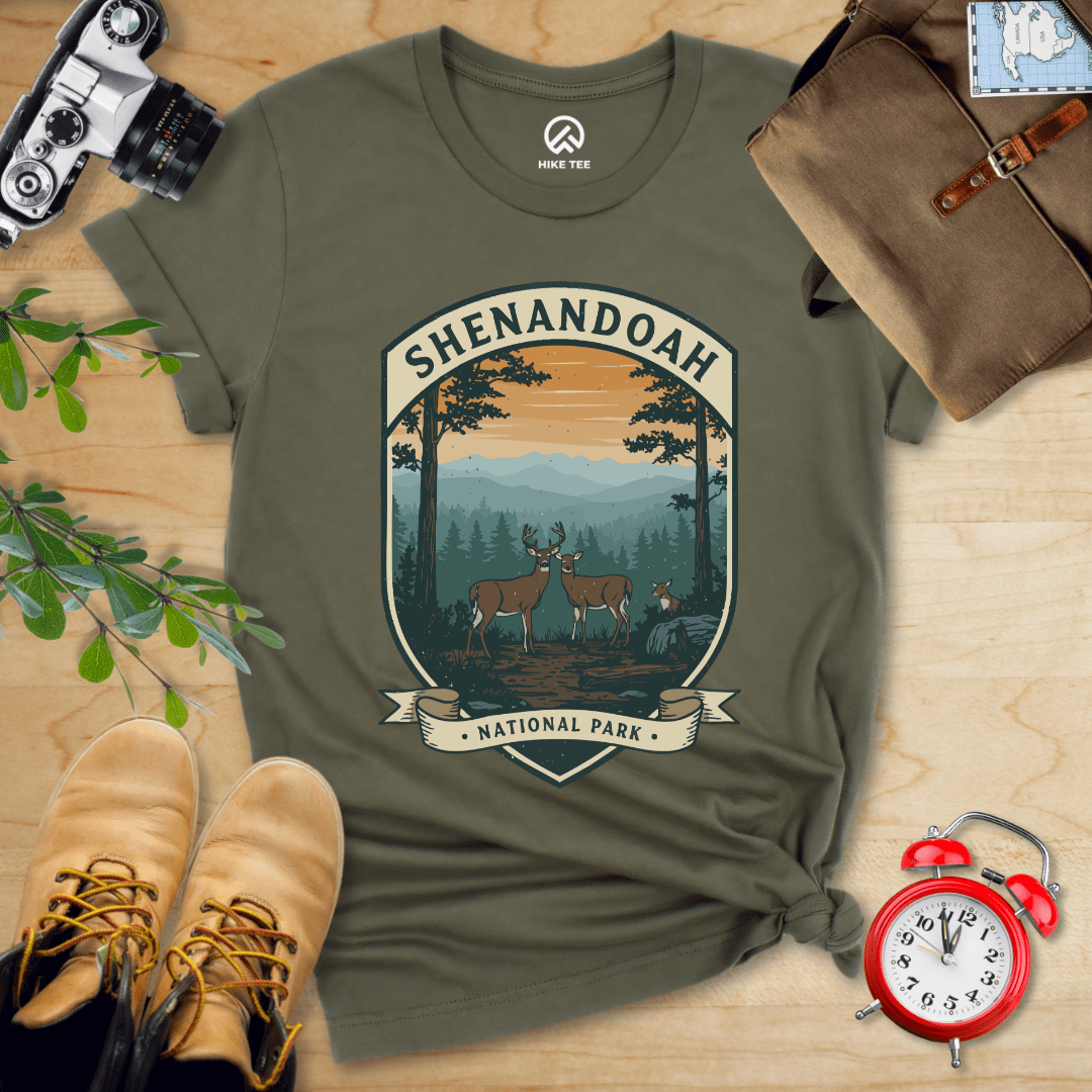 Hike Tee T-Shirt Military Green / S Shenandoah Deers Shirt