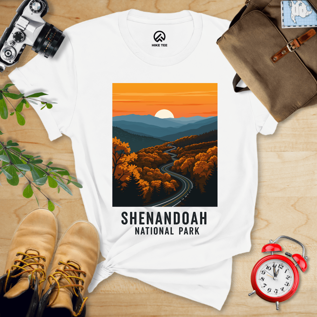 Hike Tee T-Shirt White / S Shenandoah National Park Shirt