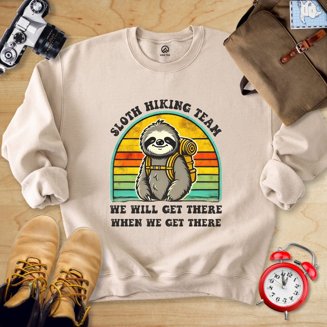 Hike Tee Sweatshirt Sand / S Sloth Hiking team Sweatshirt