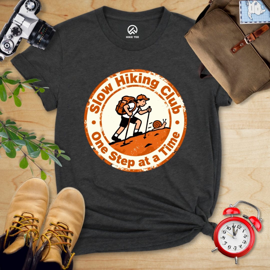 Hike Tee T-Shirt Dark Grey Heather / S Slow Hiking Shirt