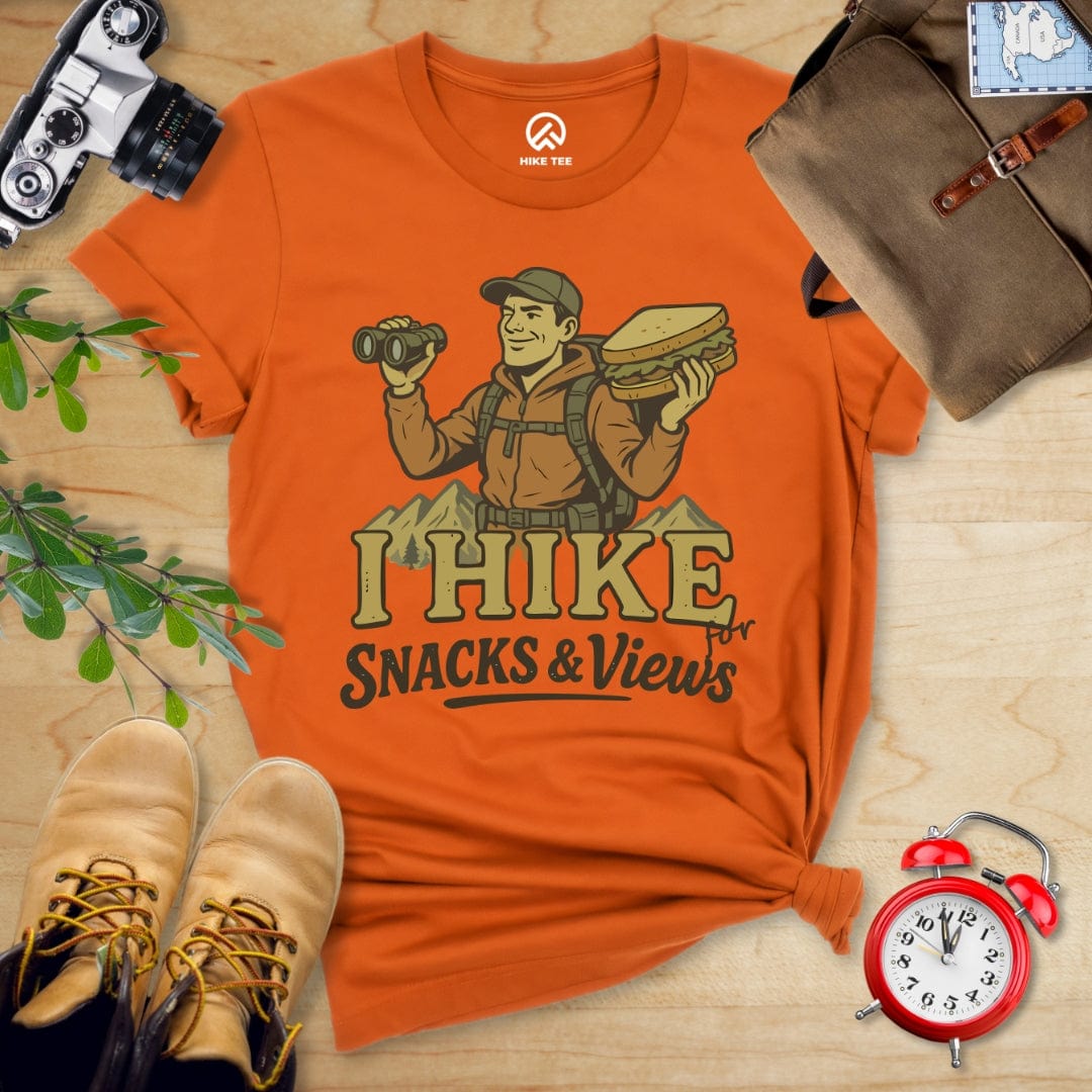 Hike Tee T-Shirt Autumn / S Snack and Views Shirt