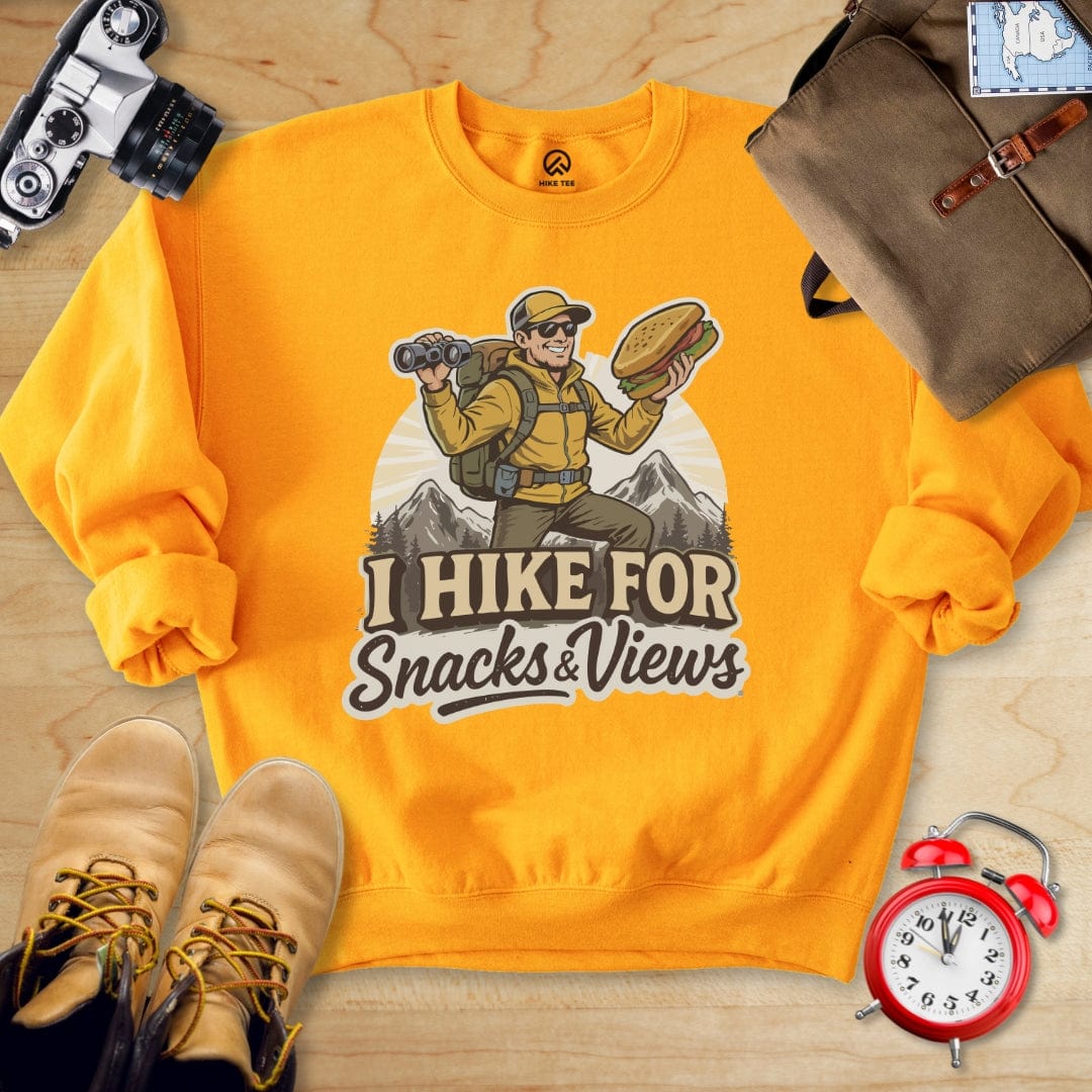 Hike Tee Sweatshirt S / Gold Snack and Views Sweatshirt