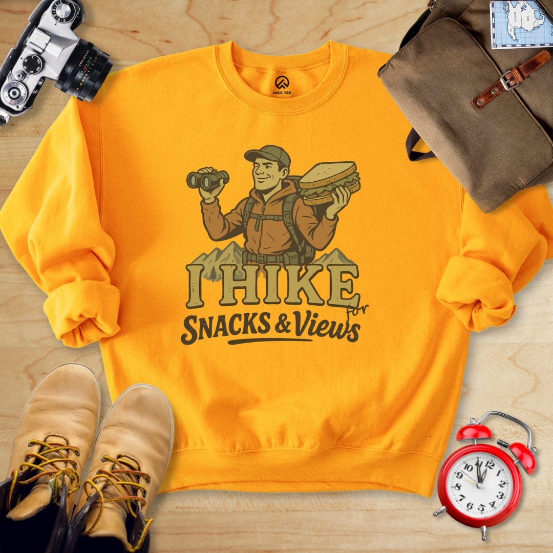 Hike Tee Sweatshirt S / Gold Snack and Views Sweatshirt
