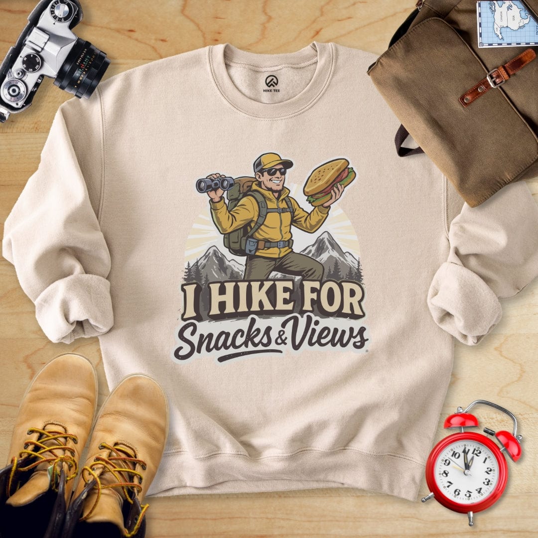 Hike Tee Sweatshirt S / Sand Snack and Views Sweatshirt