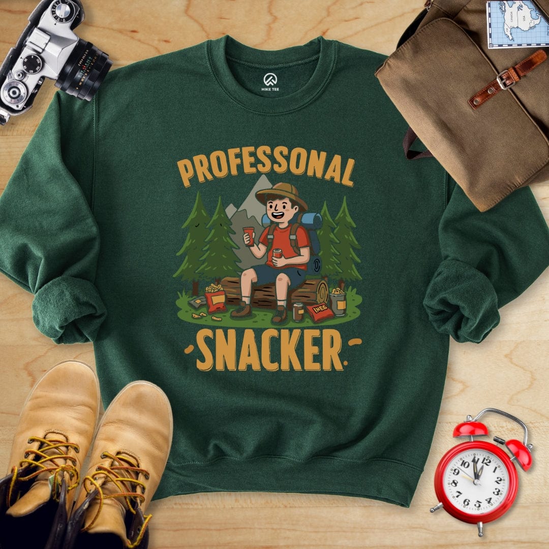Hike Tee Sweatshirt Forest Green / S Snacker Sweatshirt