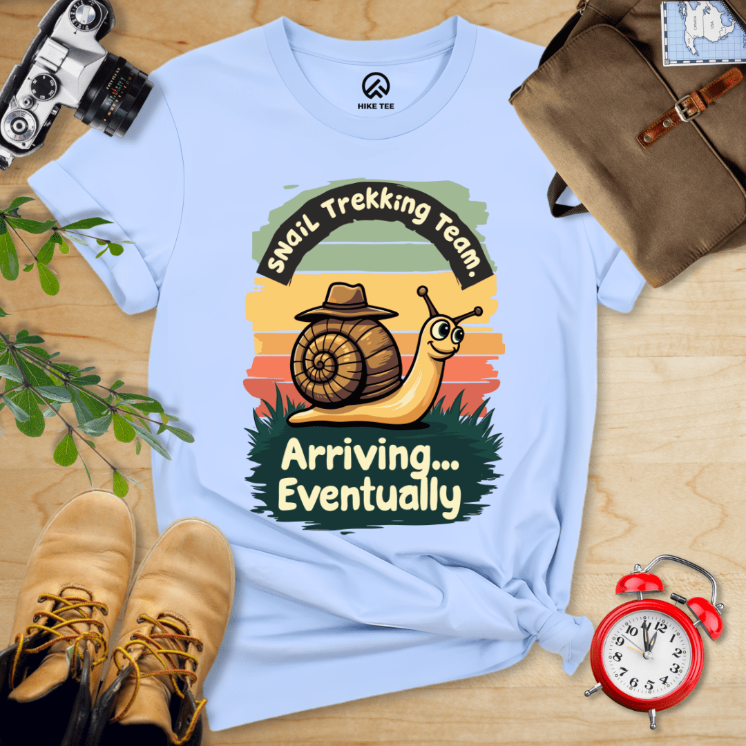 Hike Tee T-Shirt Baby Blue / S Snail Trekking Team Shirt