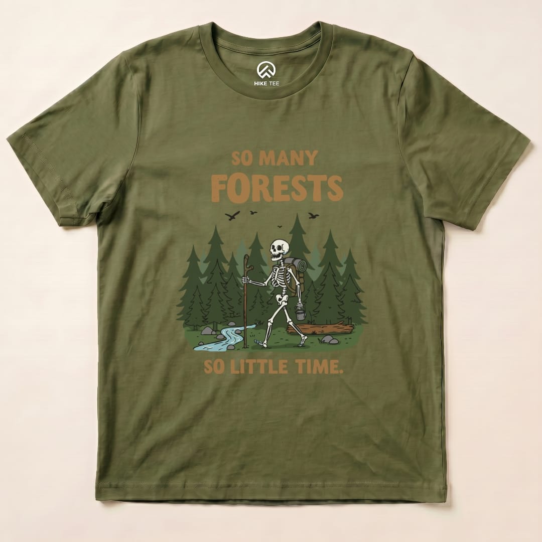 So many Forests Shirt Hike Tee T-Shirt Military Green / S