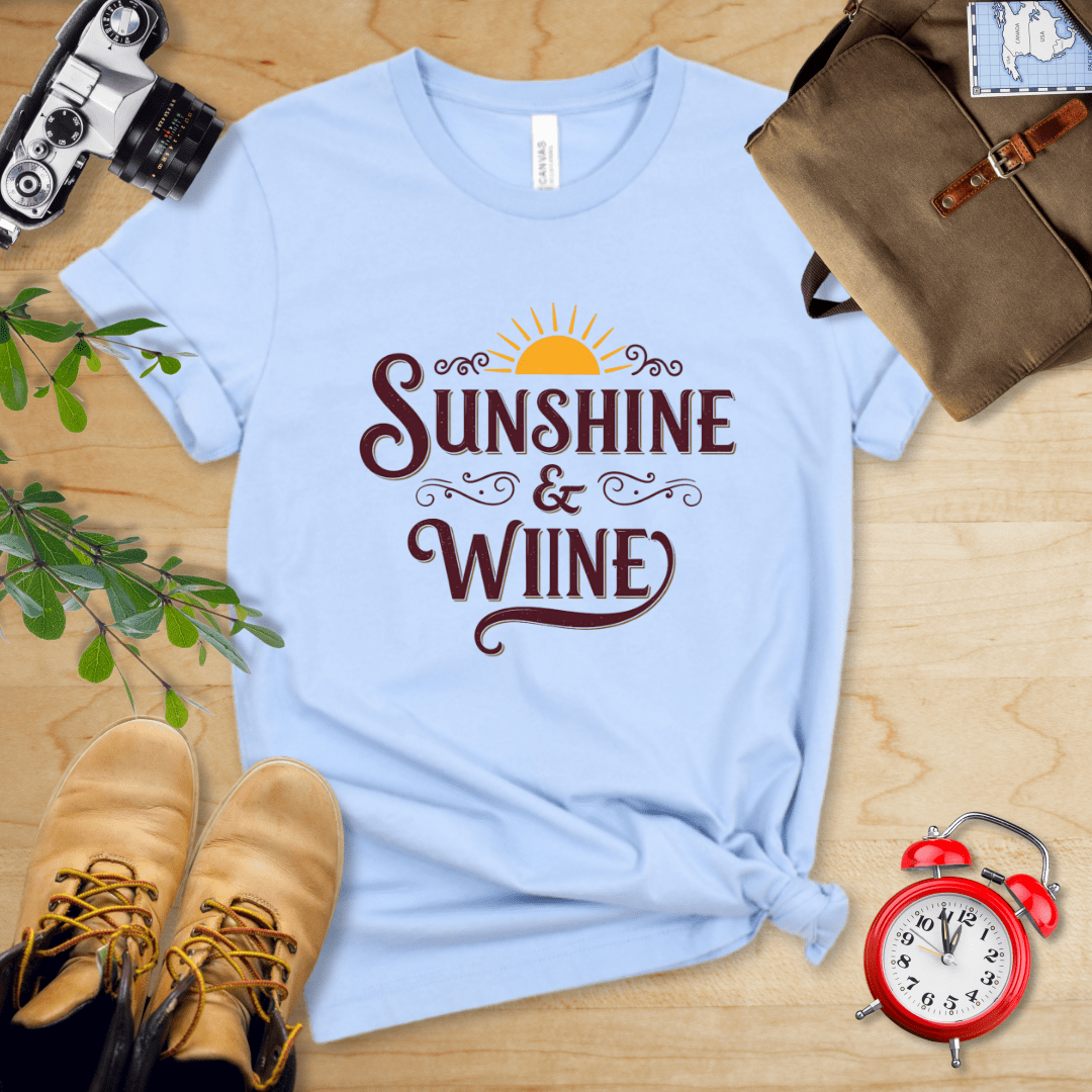 Hike Tee T-Shirt Baby Blue / S Sunshine and Wine Shirt
