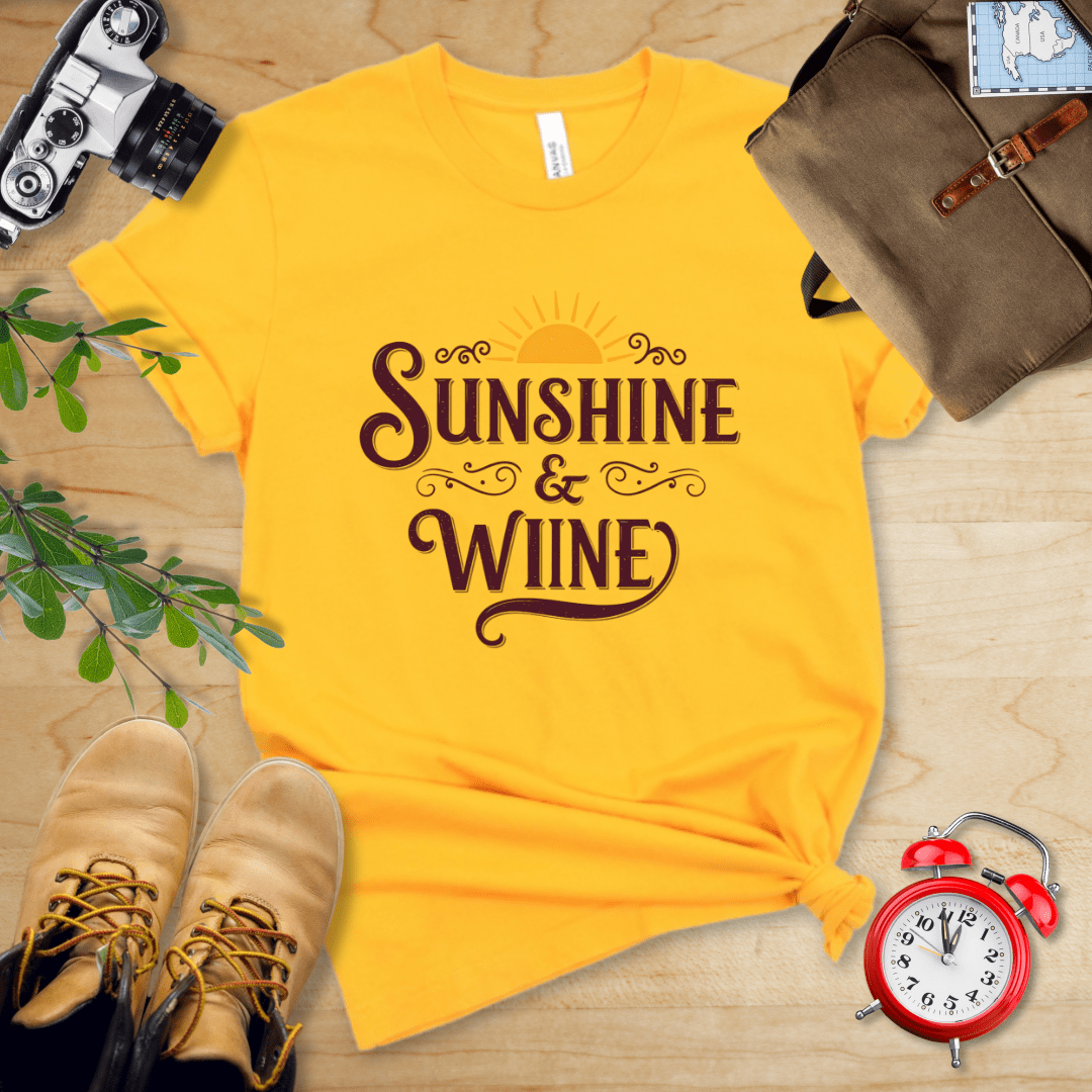 Hike Tee T-Shirt Gold / S Sunshine and Wine Shirt