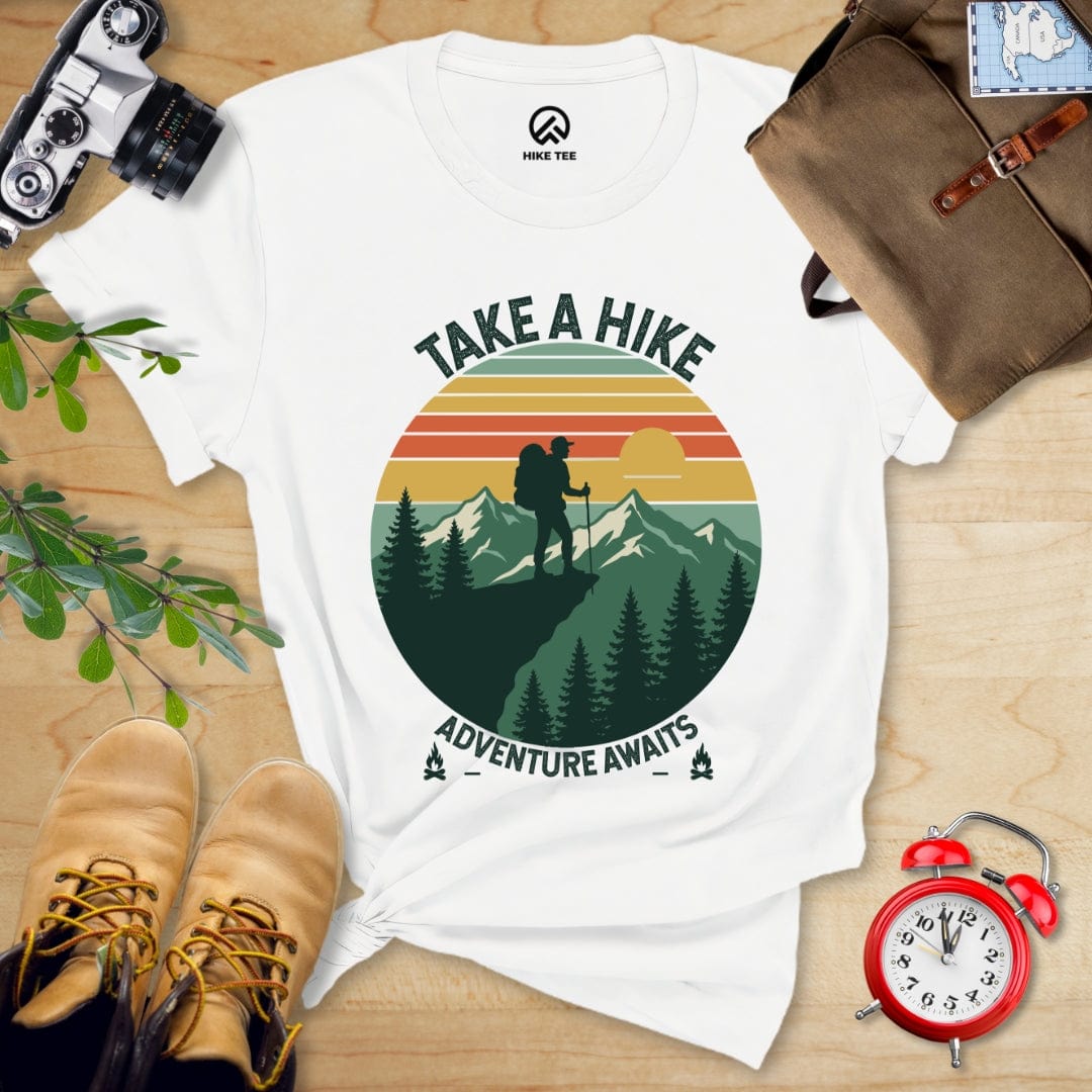 Hike Tee T-Shirt White / S Take a Hike Vinrage Shirt