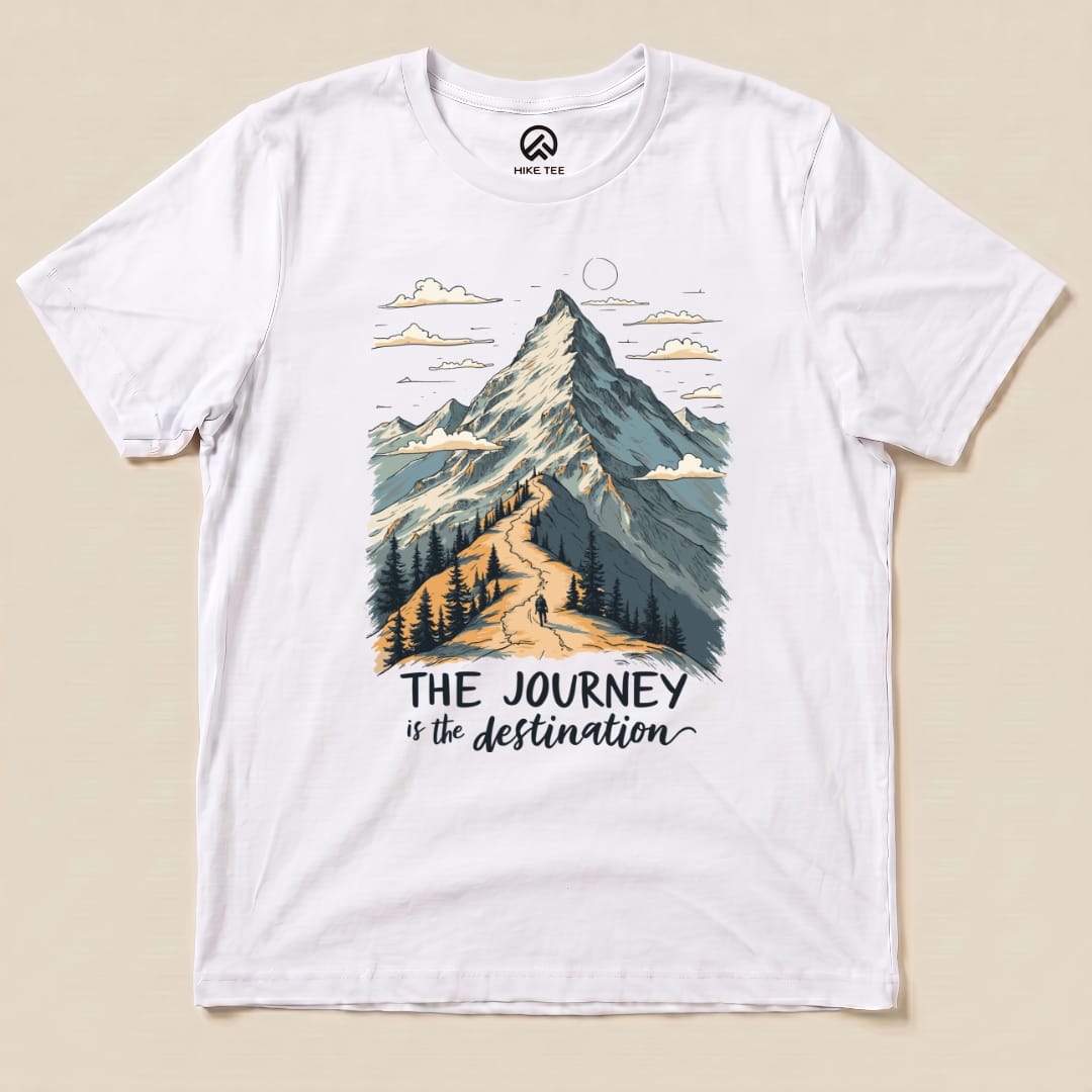 Hike Tee T-Shirt White / S The Journey Shirt
