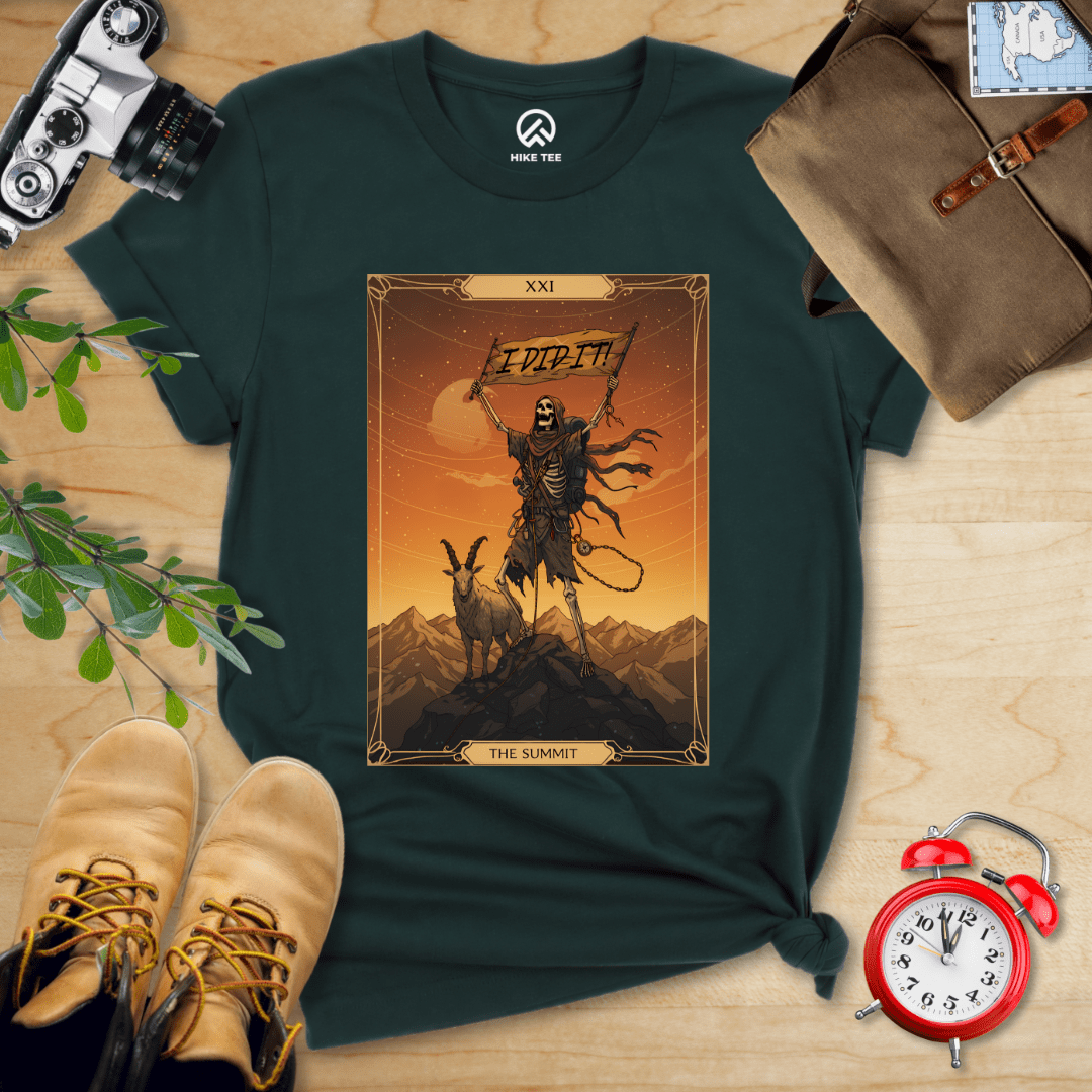 Hike Tee T-Shirt Forest / S The Summit Tarrot Card Shirt