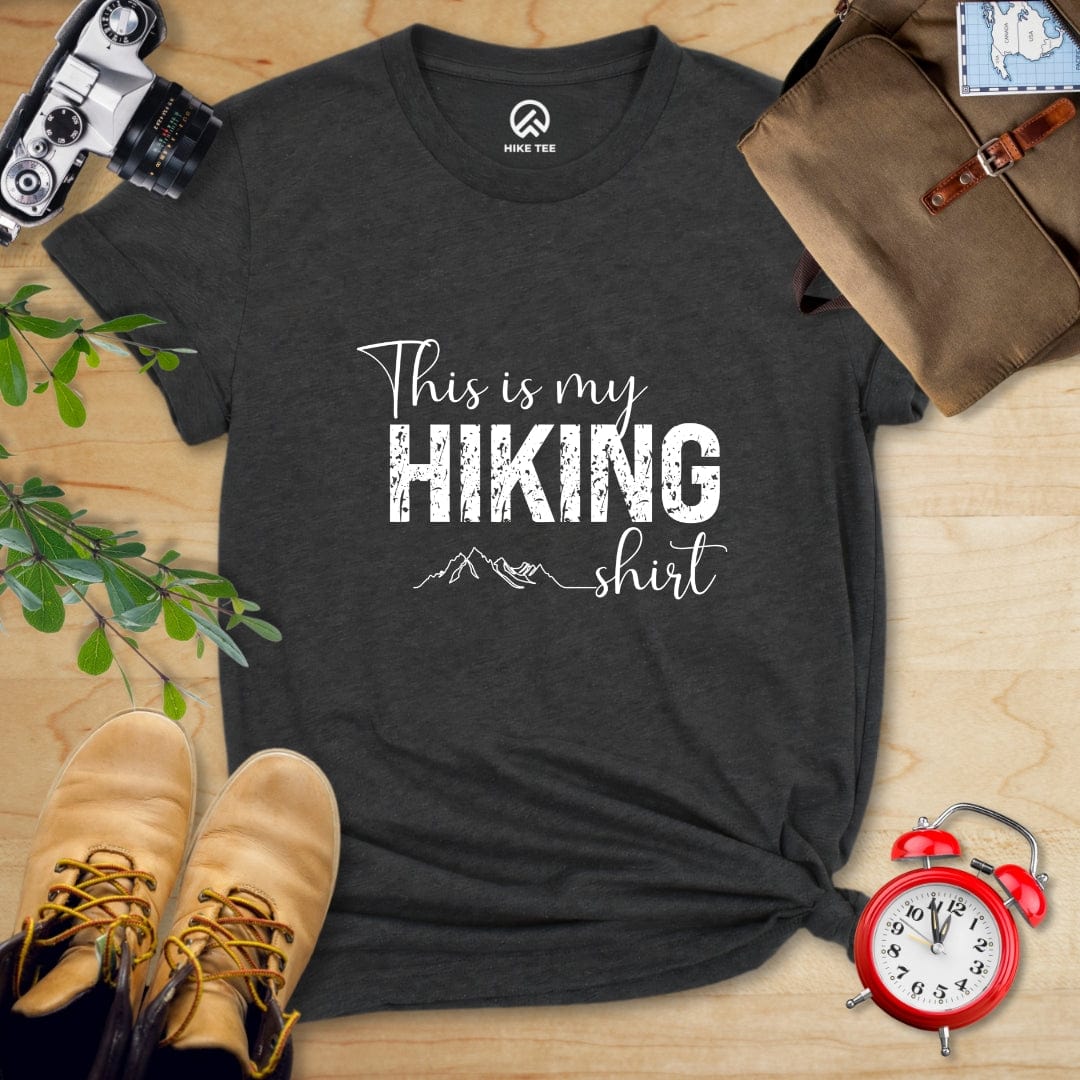 Hike Tee T-Shirt Dark Grey Heather / S This Is My Hiking Shirt