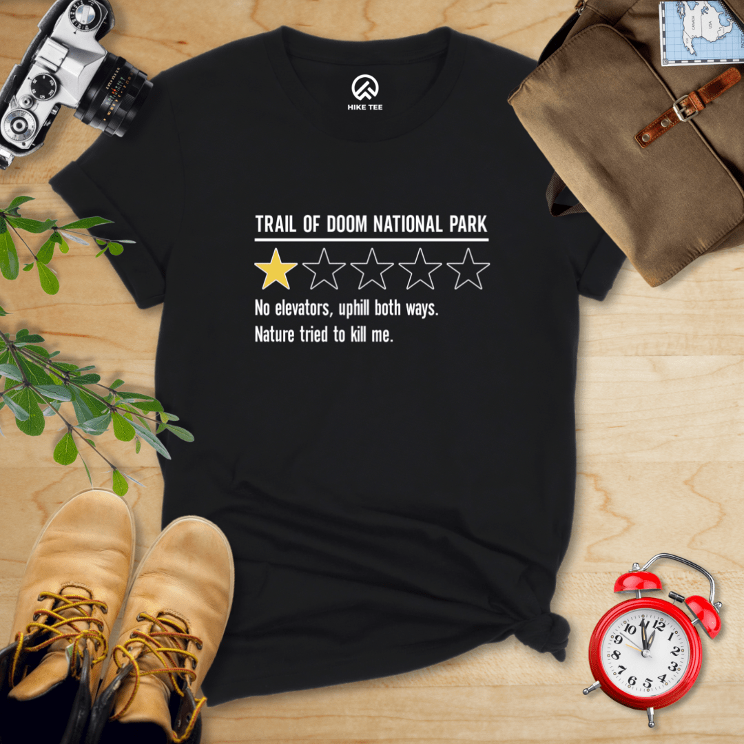 Hike Tee T-Shirt Black / S Trail of Doom Review Shirt
