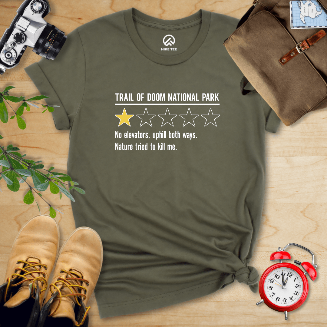 Hike Tee T-Shirt Military Green / S Trail of Doom Review Shirt