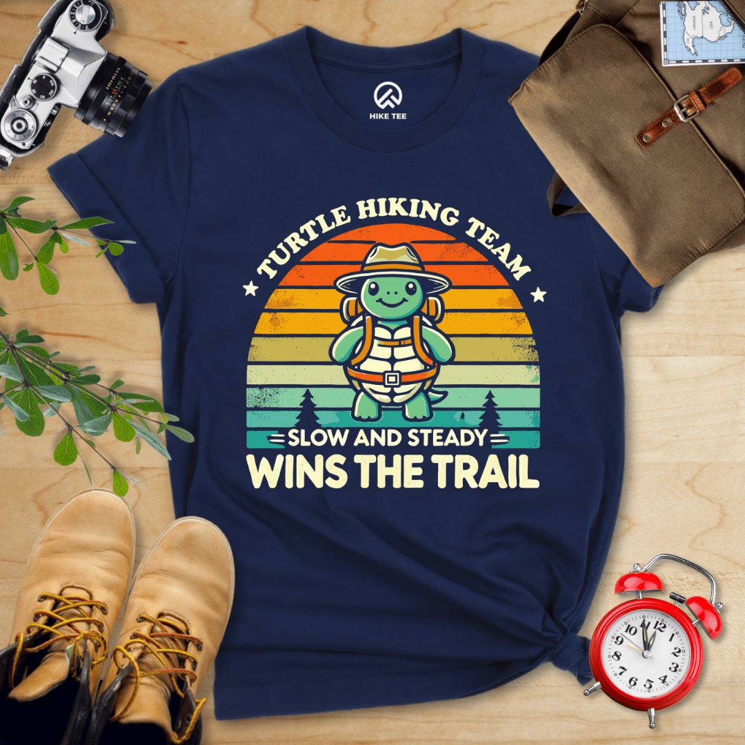 Hike Tee T-Shirt Navy / S Turtle Hiking Team Shirt