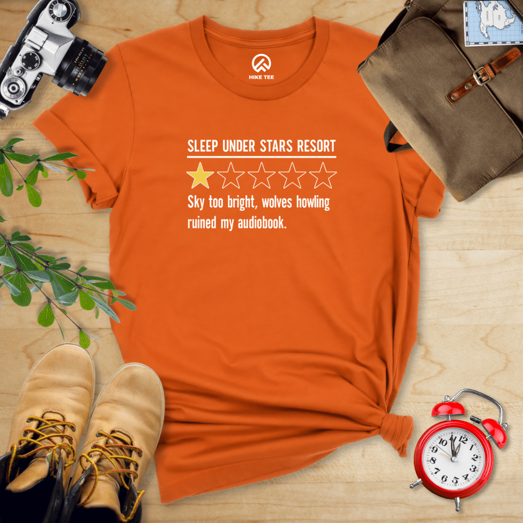 Hike Tee T-Shirt Autumn / S Under Stars Resort Review Shirt