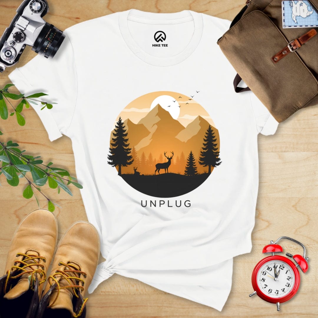 Hike Tee T-Shirt White / S Unplag Shirt