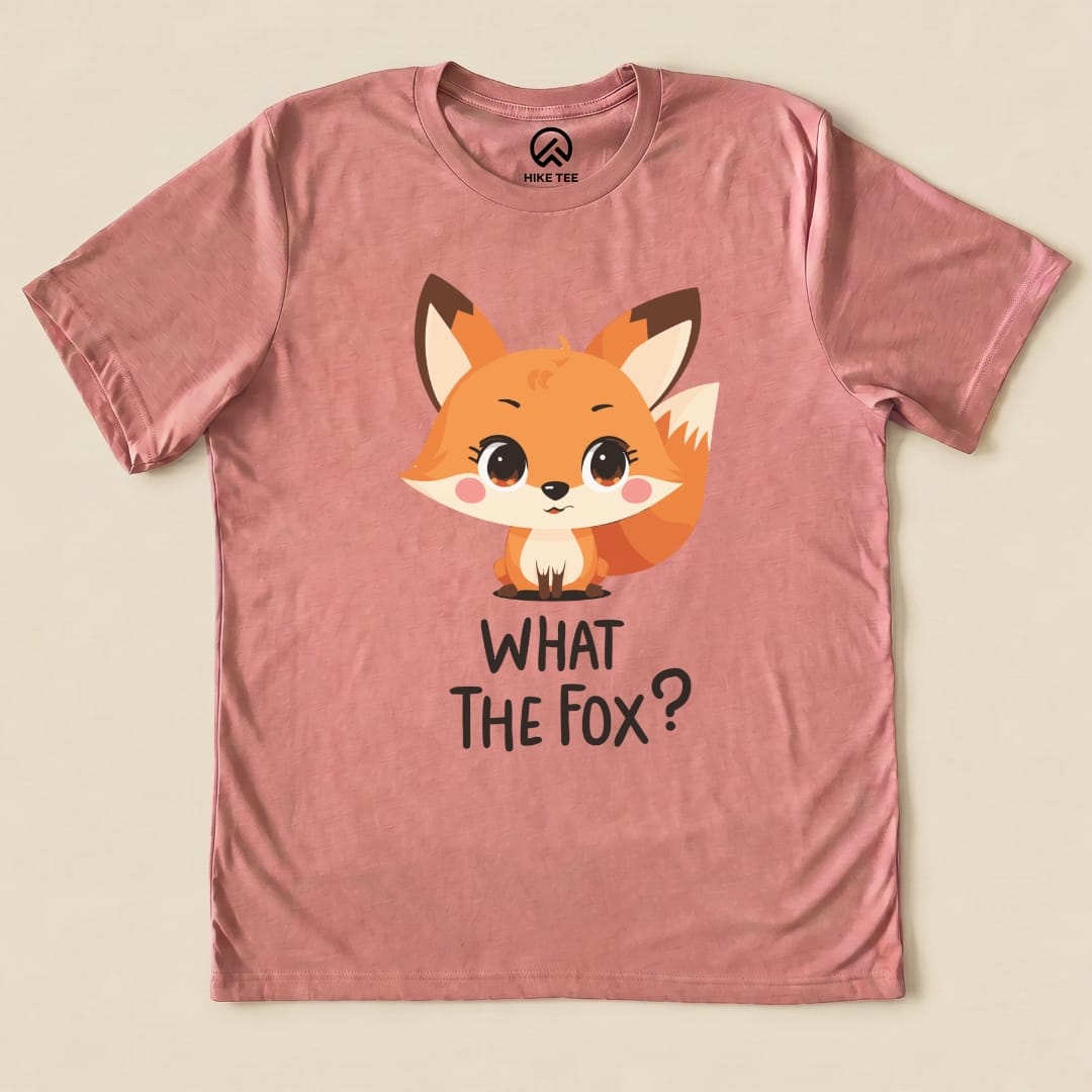 What The Fox Shirt Hike Tee T-Shirt Heather Mauve / S