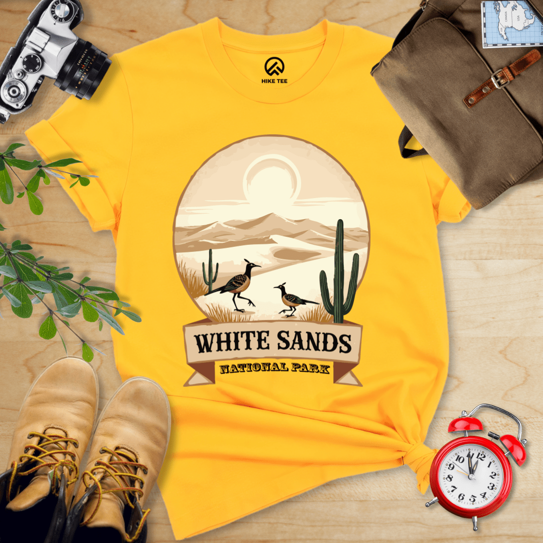 Hike Tee T-Shirt Gold / S White Sands National Park Shirt