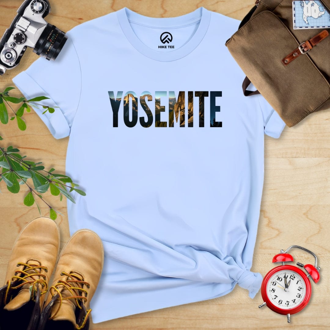 Hike Tee T-Shirt Baby Blue / S Yosemite Mountains Shirt