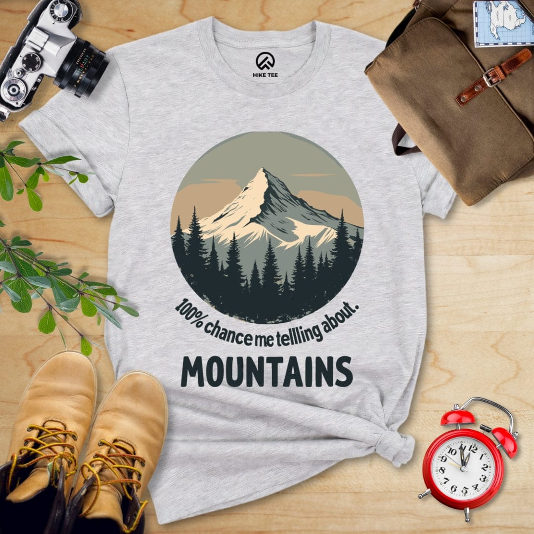 Hike Tee T-Shirt Athletic Heather / S 100% Chance Shirt