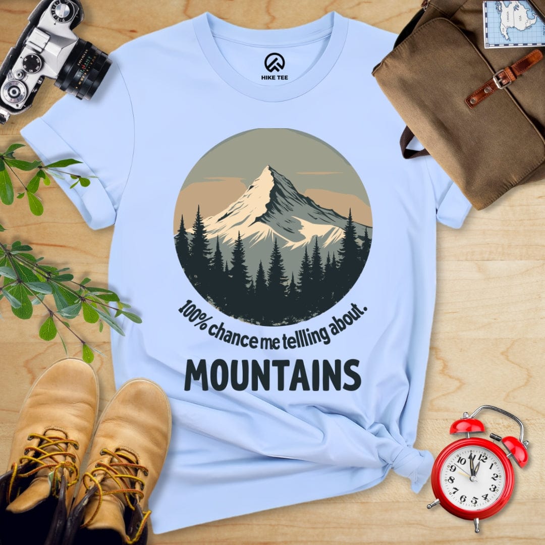 Hike Tee T-Shirt Baby Blue / S 100% Chance Shirt