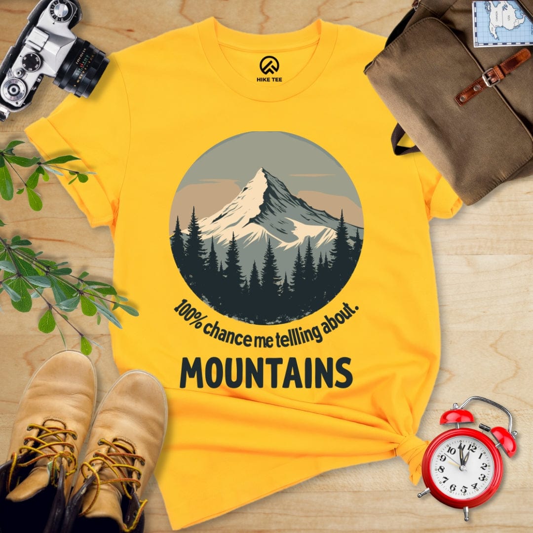 Hike Tee T-Shirt Gold / S 100% Chance Shirt