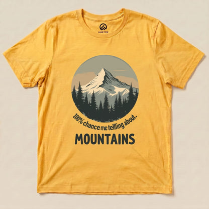 100% Chance Shirt Hike Tee T-Shirt Gold / S
