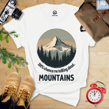 Hike Tee T-Shirt White / S 100% Chance Shirt