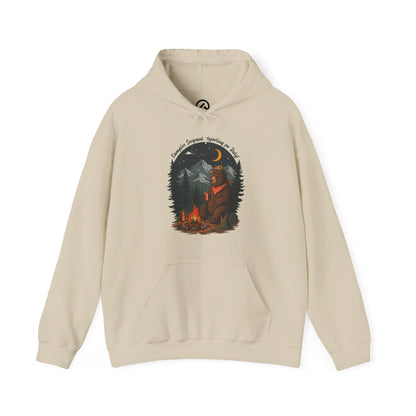 413_Bear At Campfire - Hoodie