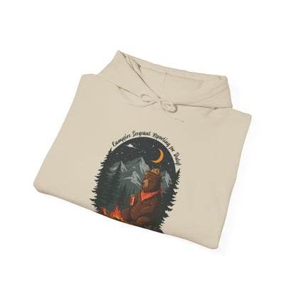 413_Bear At Campfire - Hoodie