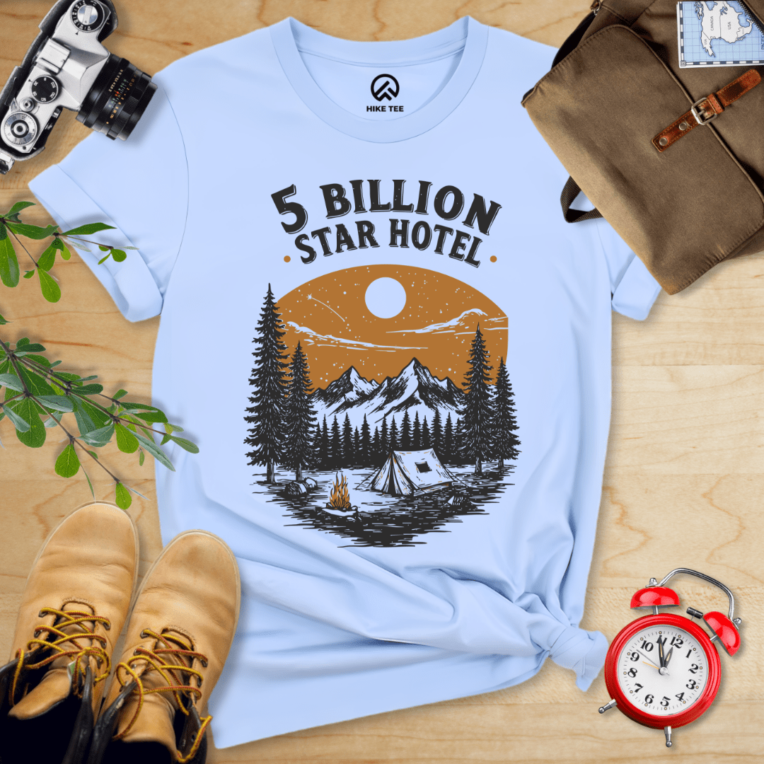 Hike Tee T-Shirt Baby Blue / S 5 Billion Star Hotel Shirt