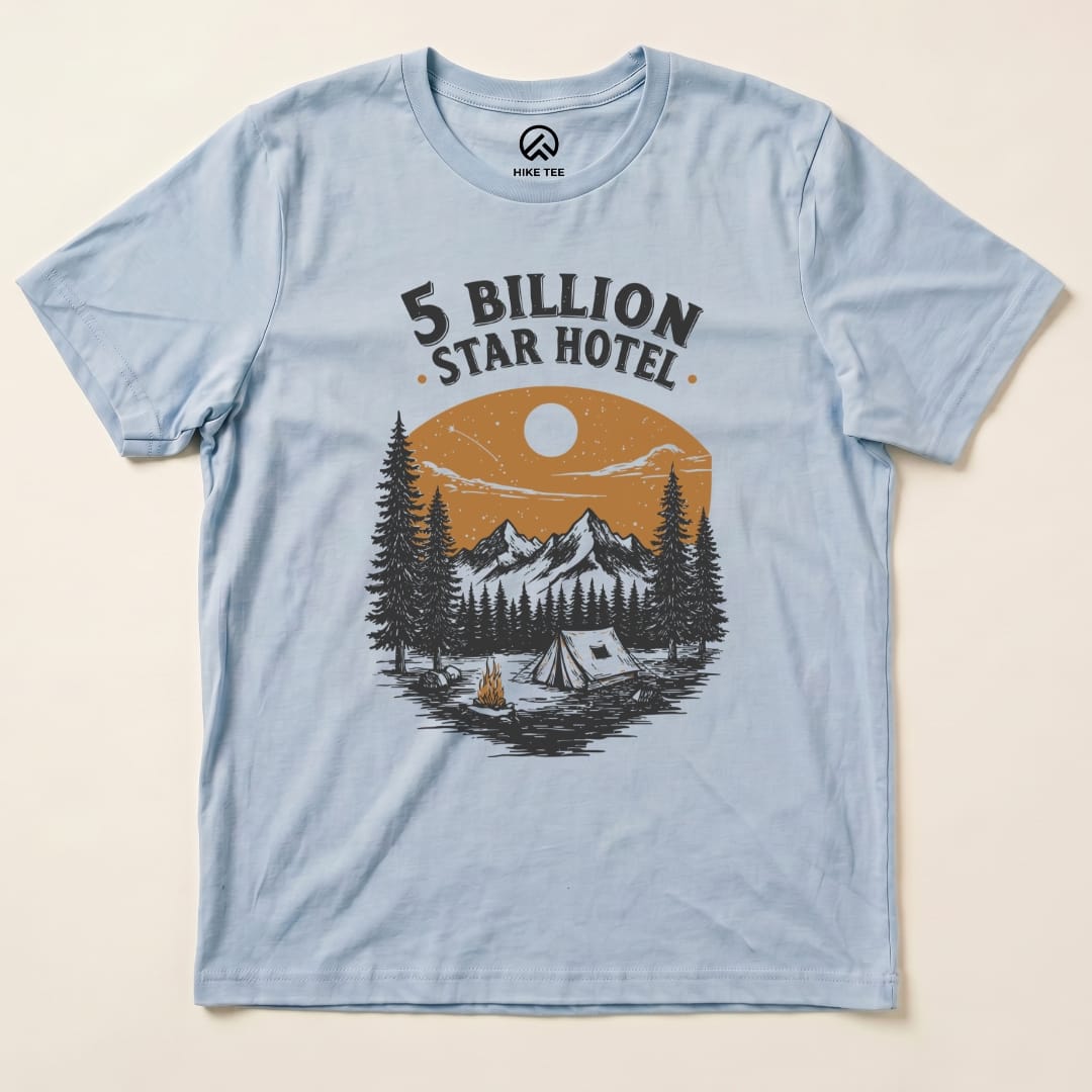 5 Billion Star Hotel Shirt Hike Tee T-Shirt Baby Blue / S