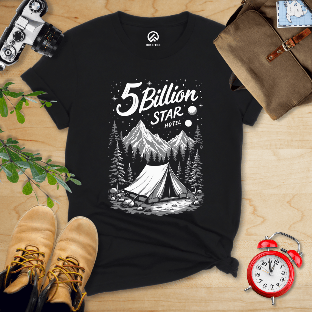 Hike Tee T-Shirt Black / S 5 Billion Star Hotel Shirt