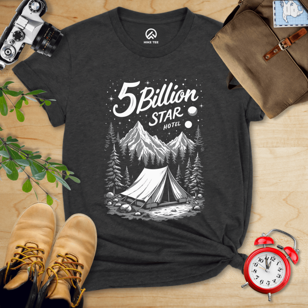Hike Tee T-Shirt Dark Grey Heather / S 5 Billion Star Hotel Shirt
