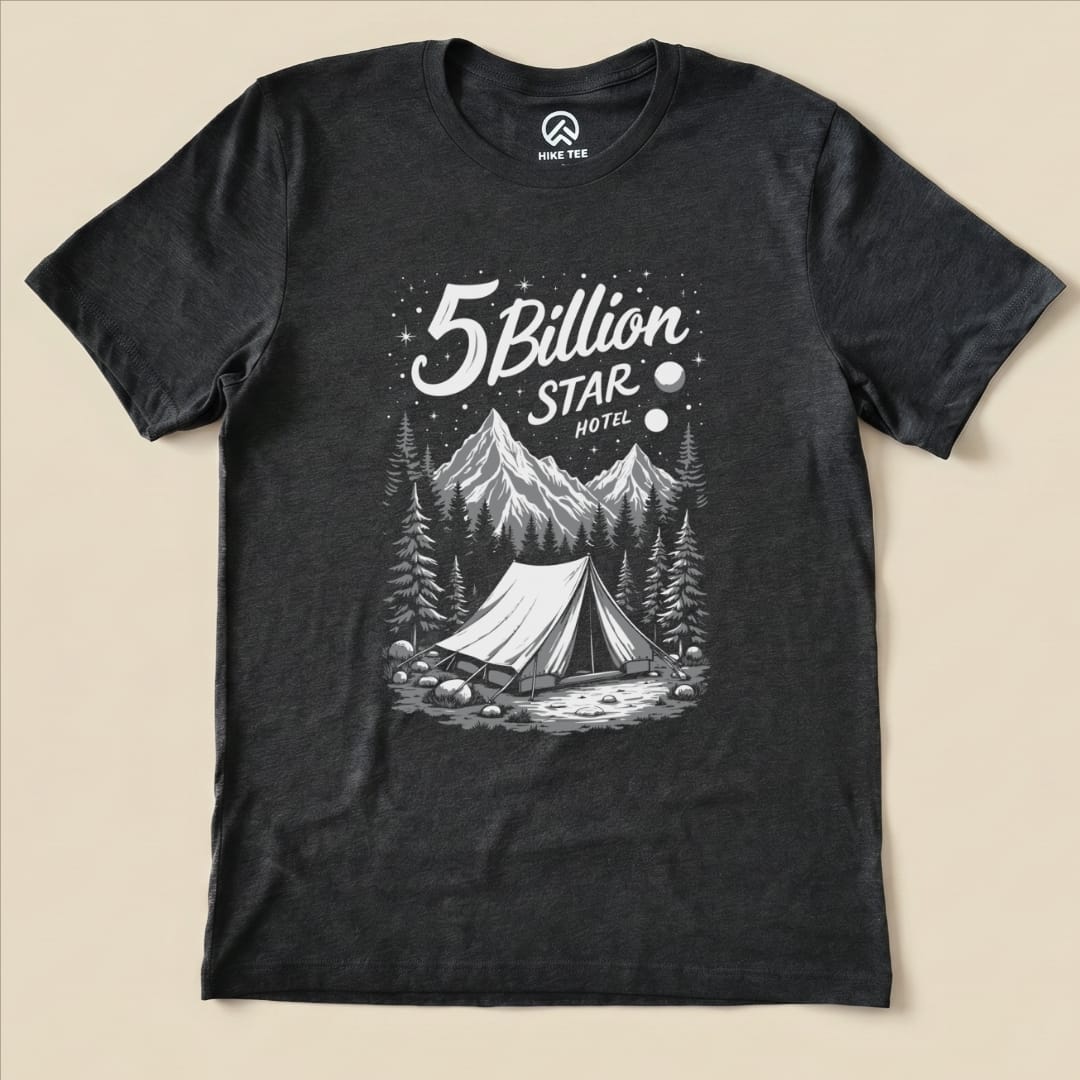 5 Billion Star Hotel Shirt Hike Tee T-Shirt Dark Grey Heather / S