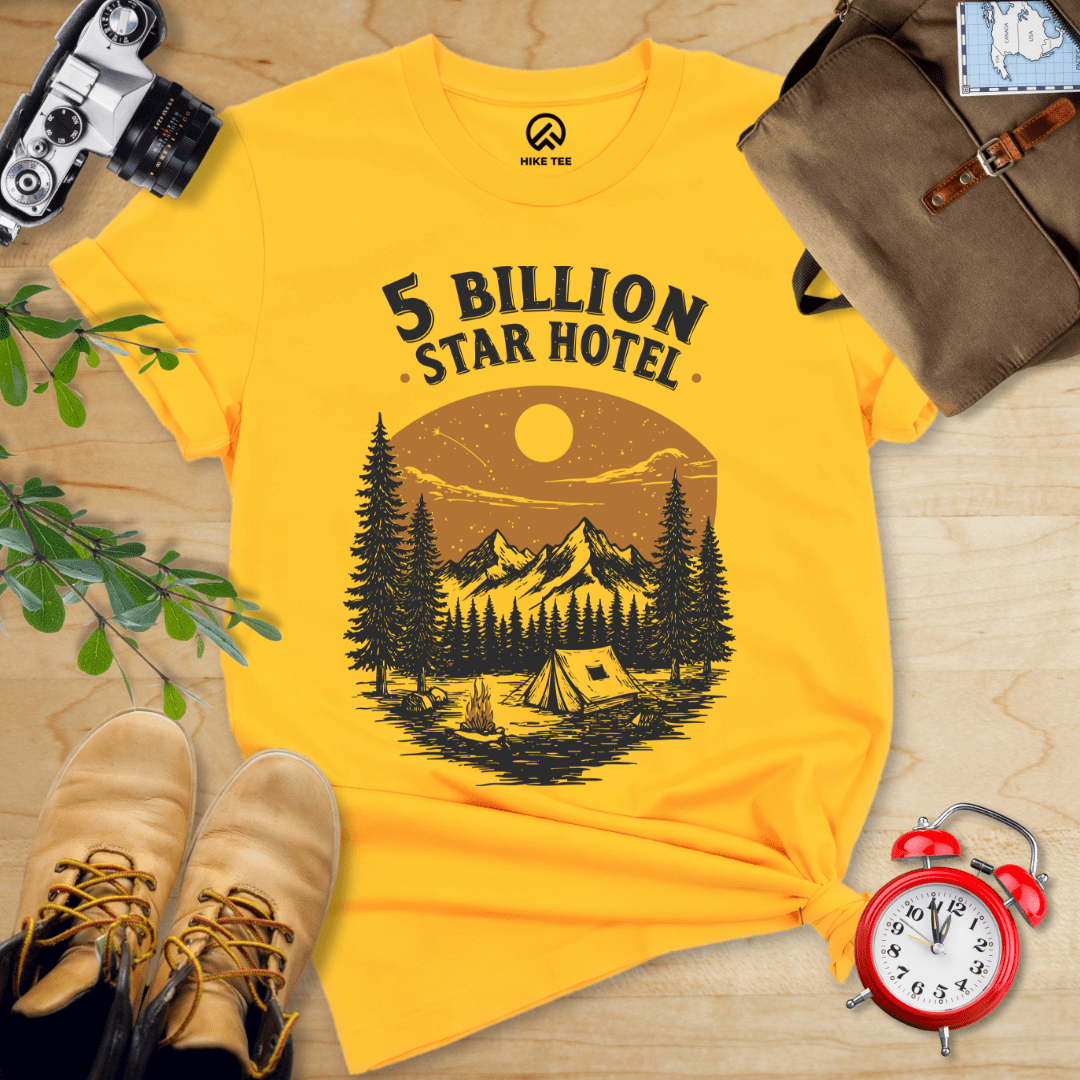 Hike Tee T-Shirt Gold / S 5 Billion Star Hotel Shirt