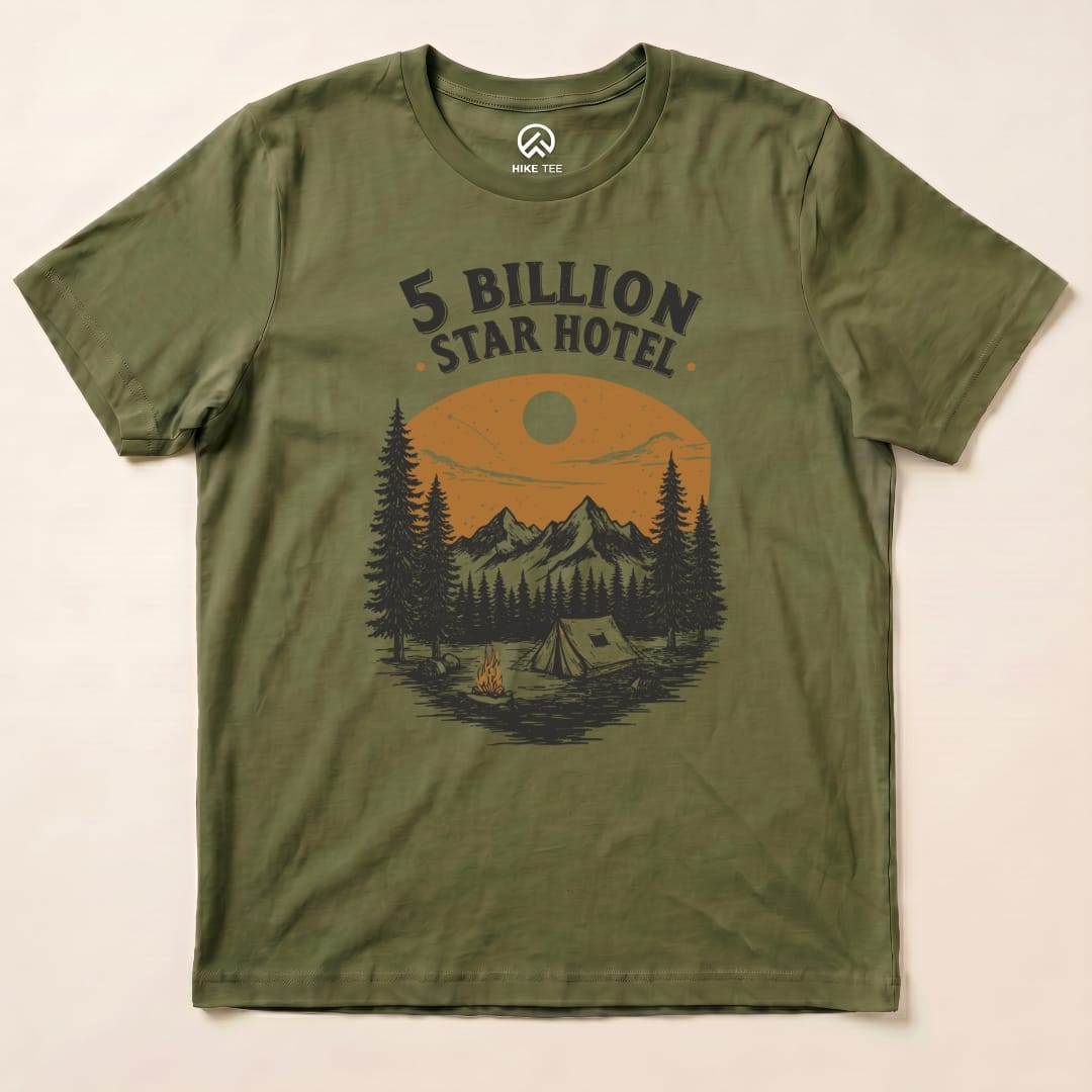 5 Billion Star Hotel Shirt Hike Tee T-Shirt Military Green / S