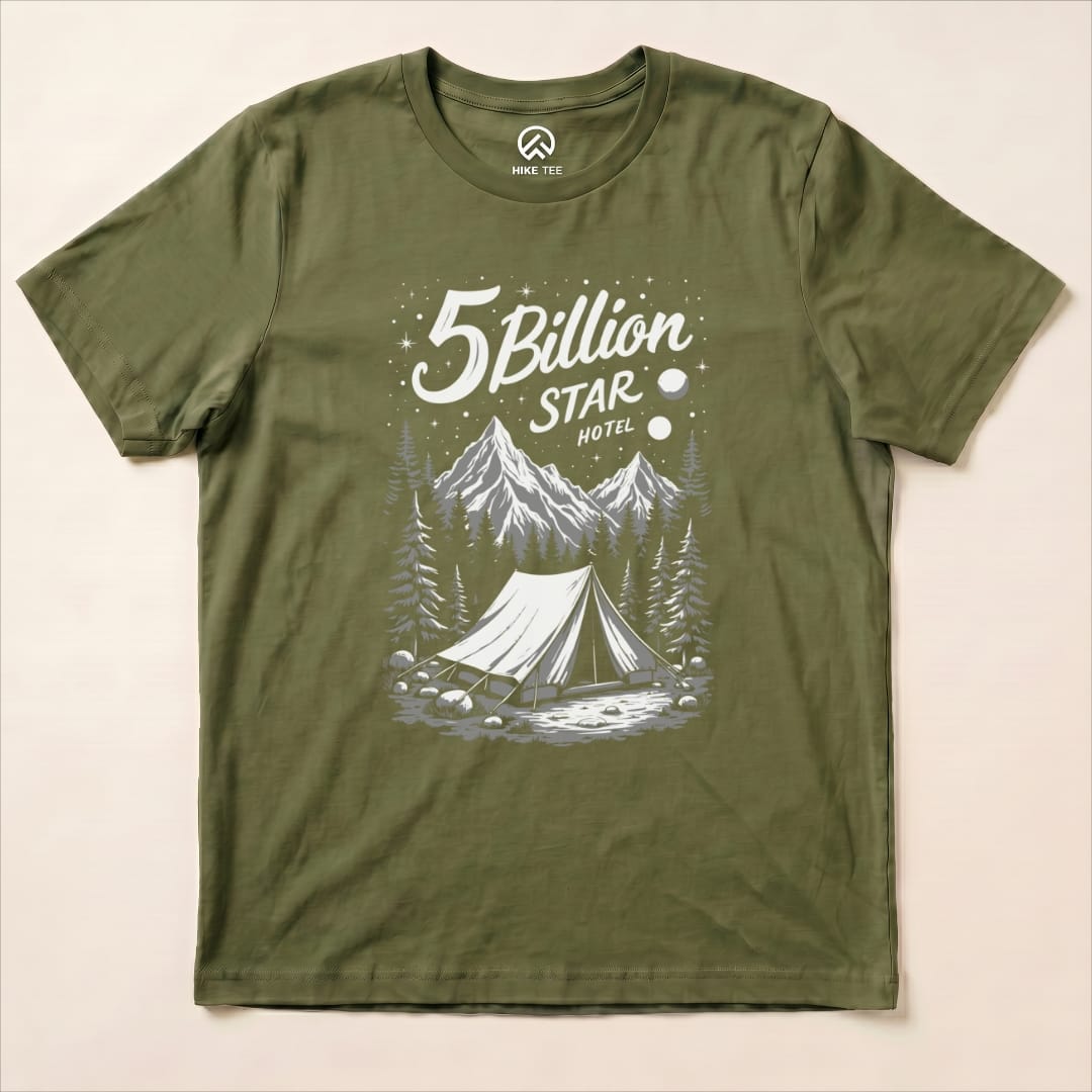 5 Billion Star Hotel Shirt Hike Tee T-Shirt Military Green / S